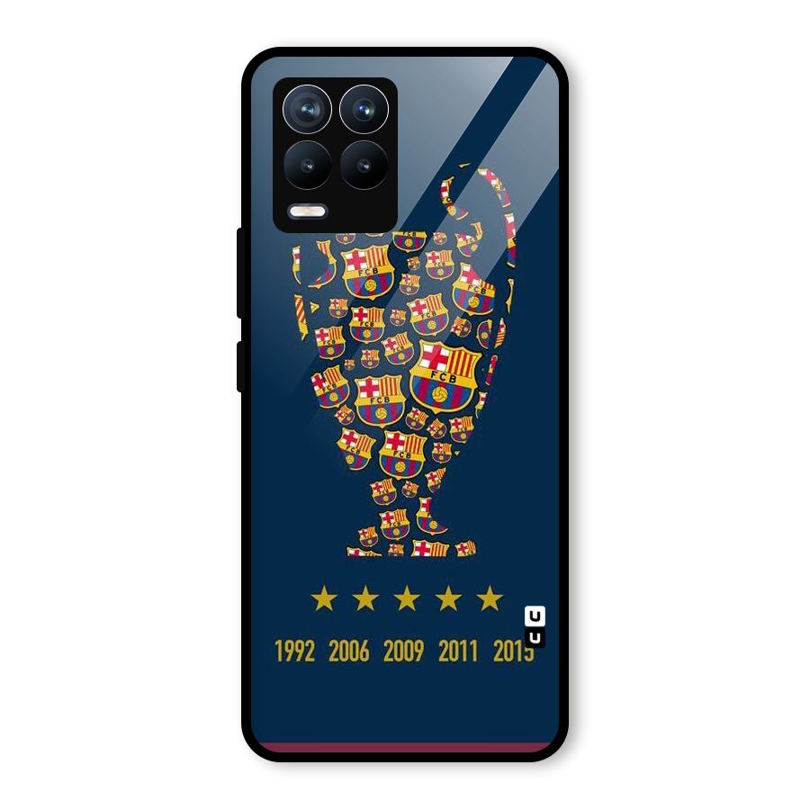 Trophy Team Glass Back Case for Realme 8