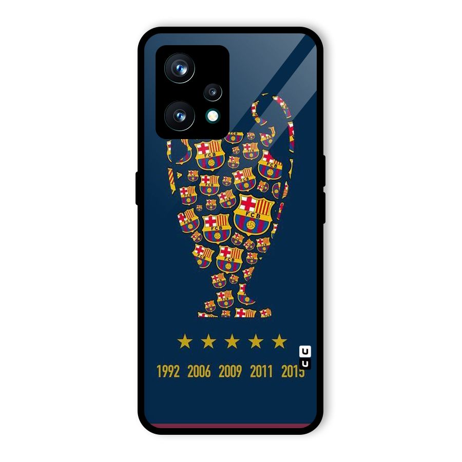 Trophy Team Glass Back Case for Realme 9 Pro Plus 5G
