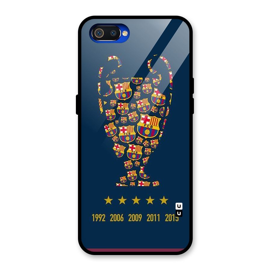 Trophy Team Glass Back Case for Realme C2