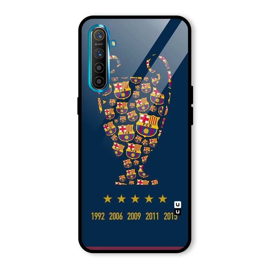 Trophy Team Glass Back Case for Realme X2