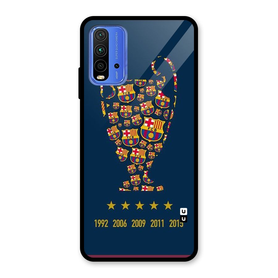 Trophy Team Glass Back Case for Redmi 9 Power