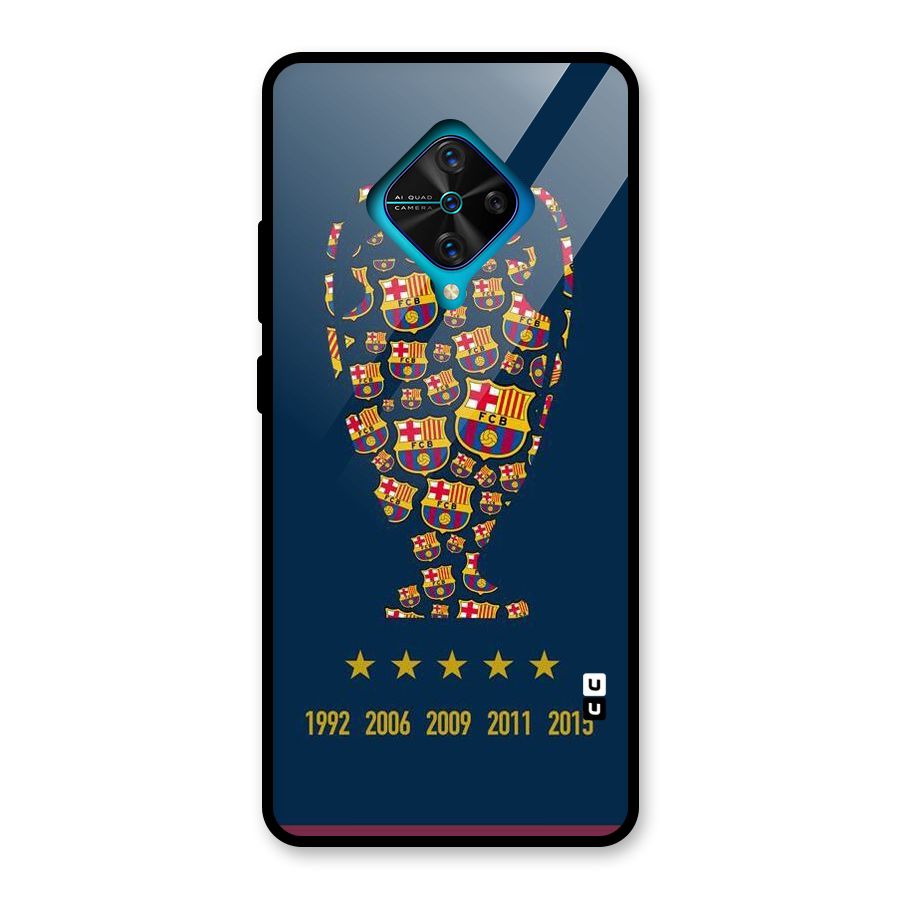 Trophy Team Glass Back Case for Vivo S1 Pro