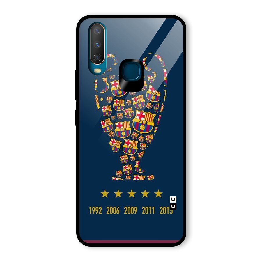 Trophy Team Glass Back Case for Vivo U10