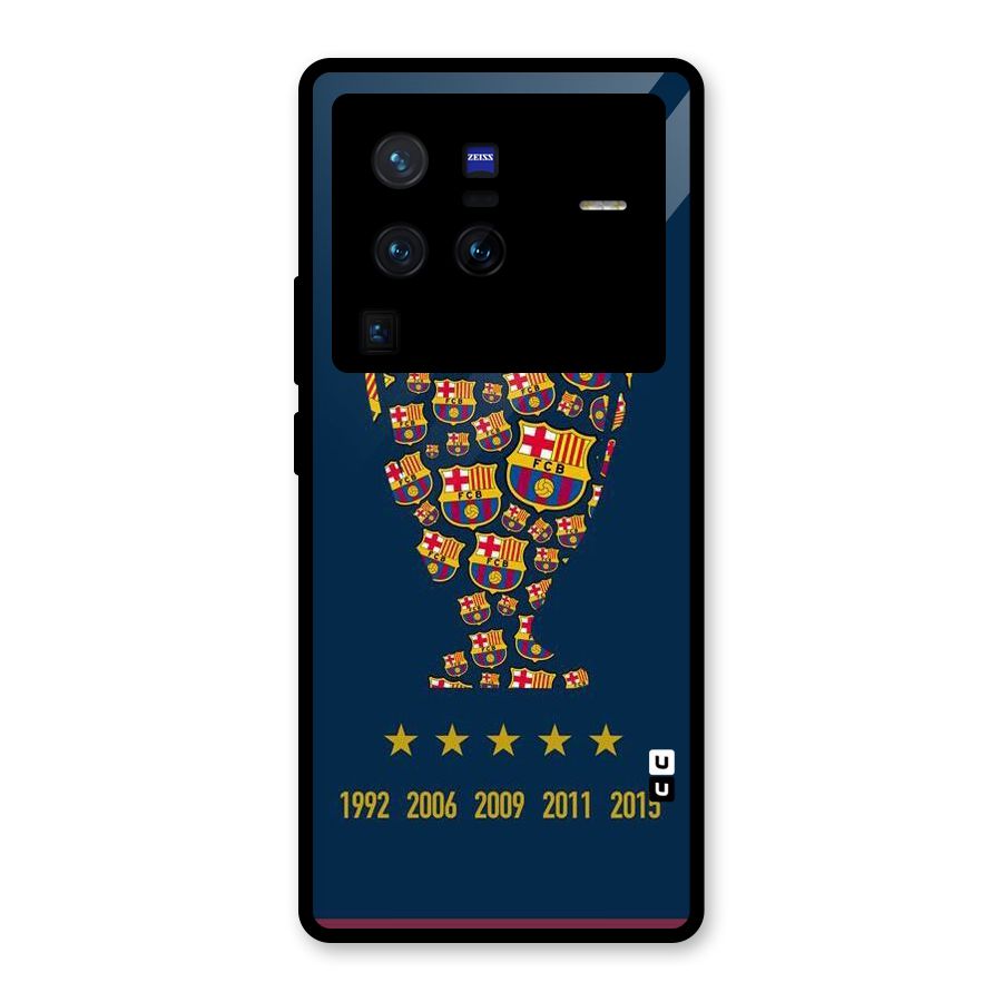 Trophy Team Glass Back Case for Vivo X80 Pro