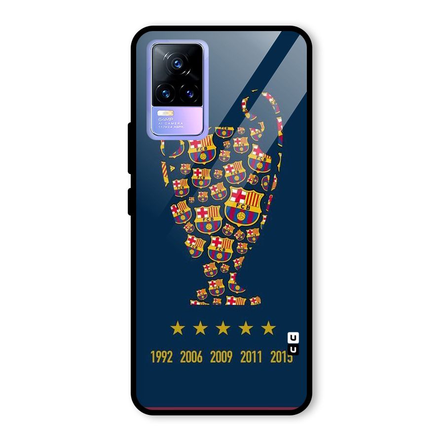 Trophy Team Glass Back Case for Vivo Y73