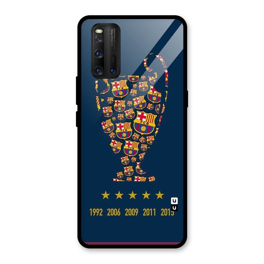 Trophy Team Glass Back Case for Vivo iQOO 3