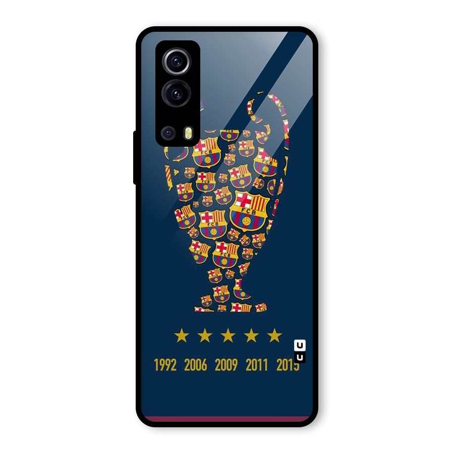 Trophy Team Glass Back Case for Vivo iQOO Z3
