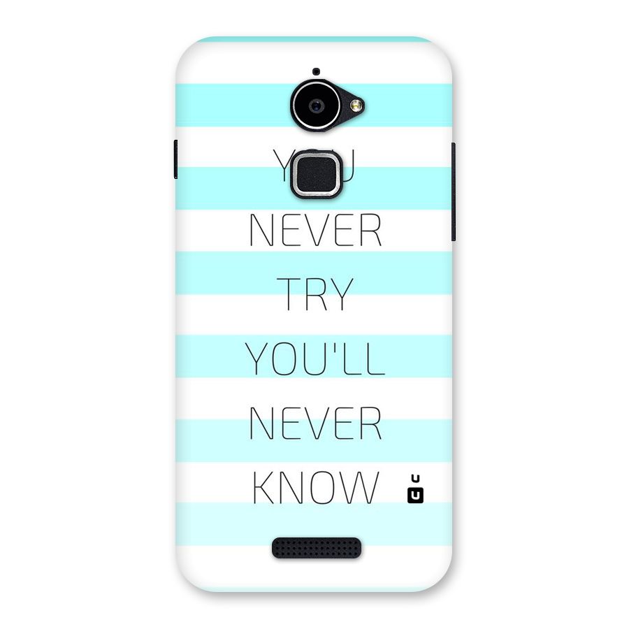 Try Know Back Case for Coolpad Note 3 Lite