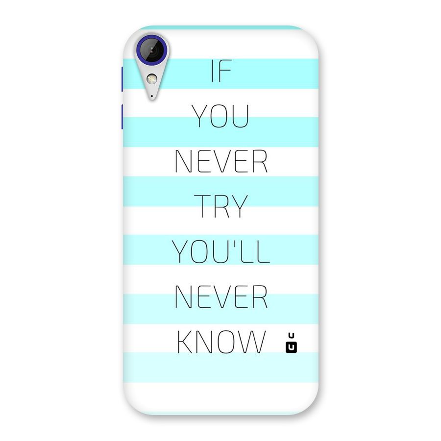 Try Know Back Case for Desire 830