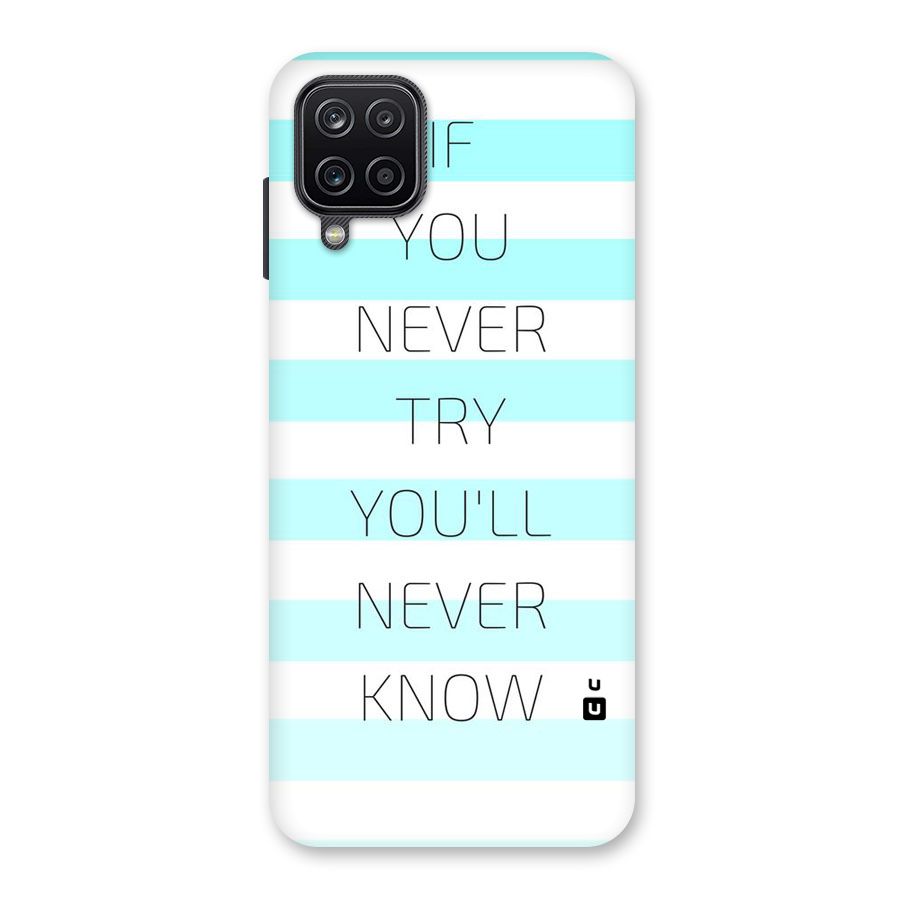 Try Know Back Case for Galaxy A12