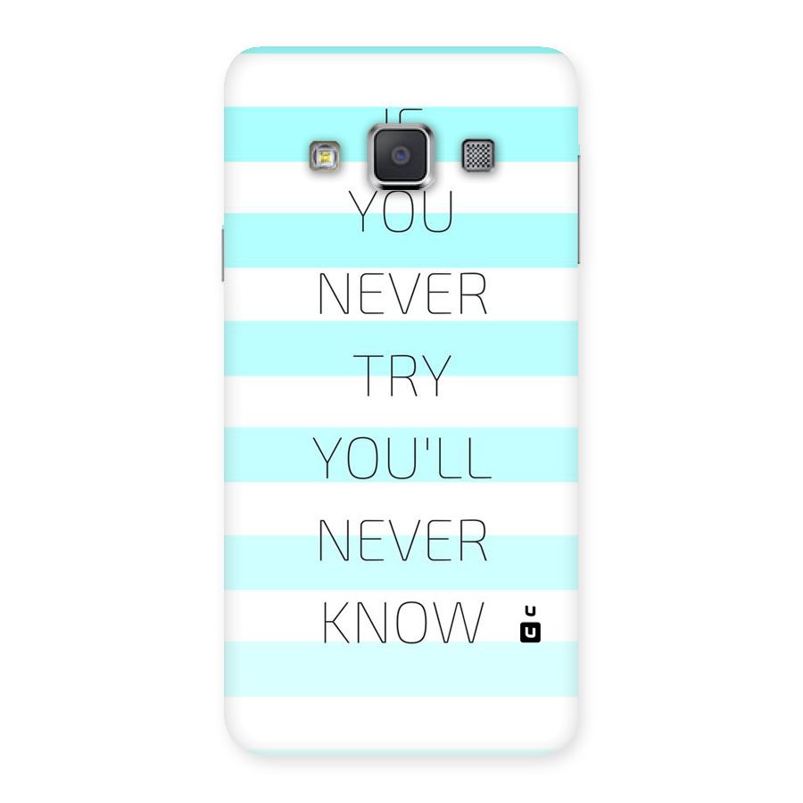 Try Know Back Case for Galaxy A3