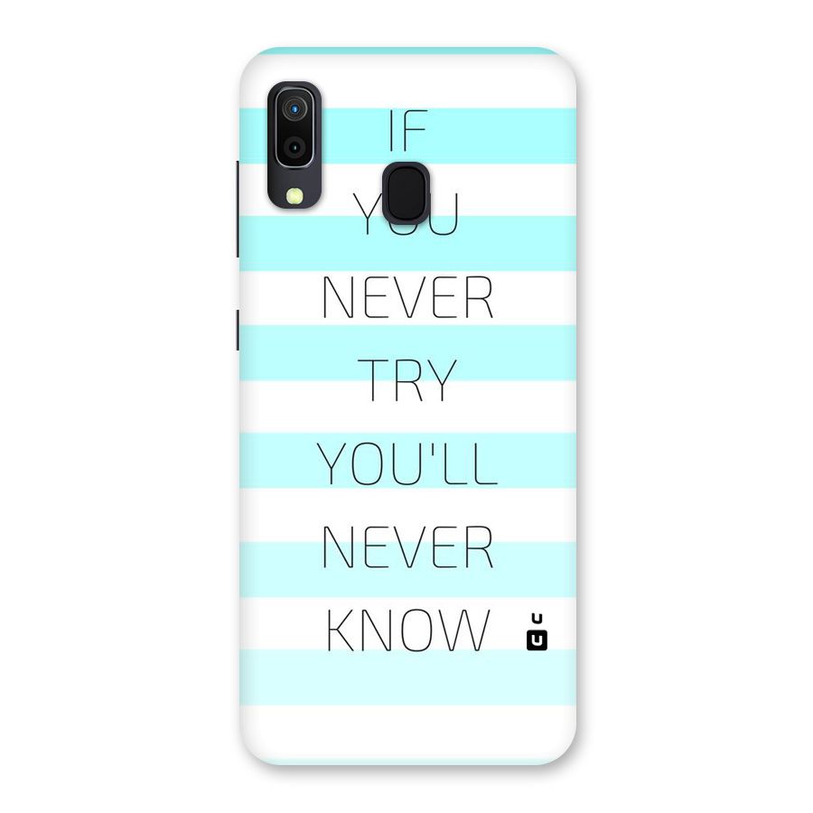 Try Know Back Case for Galaxy A30
