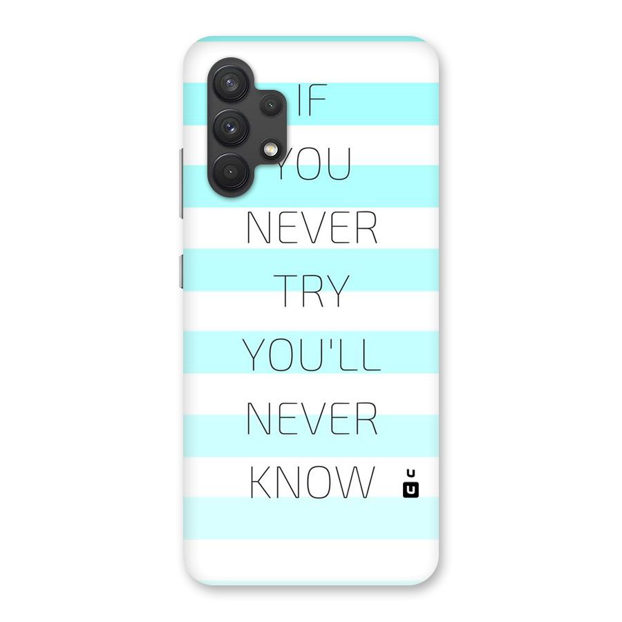 Try Know Back Case for Galaxy A32