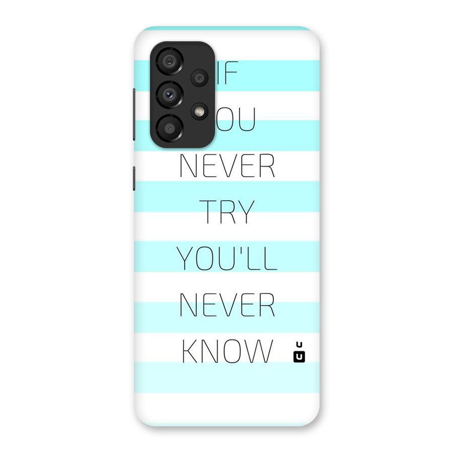 Try Know Back Case for Galaxy A33 5G