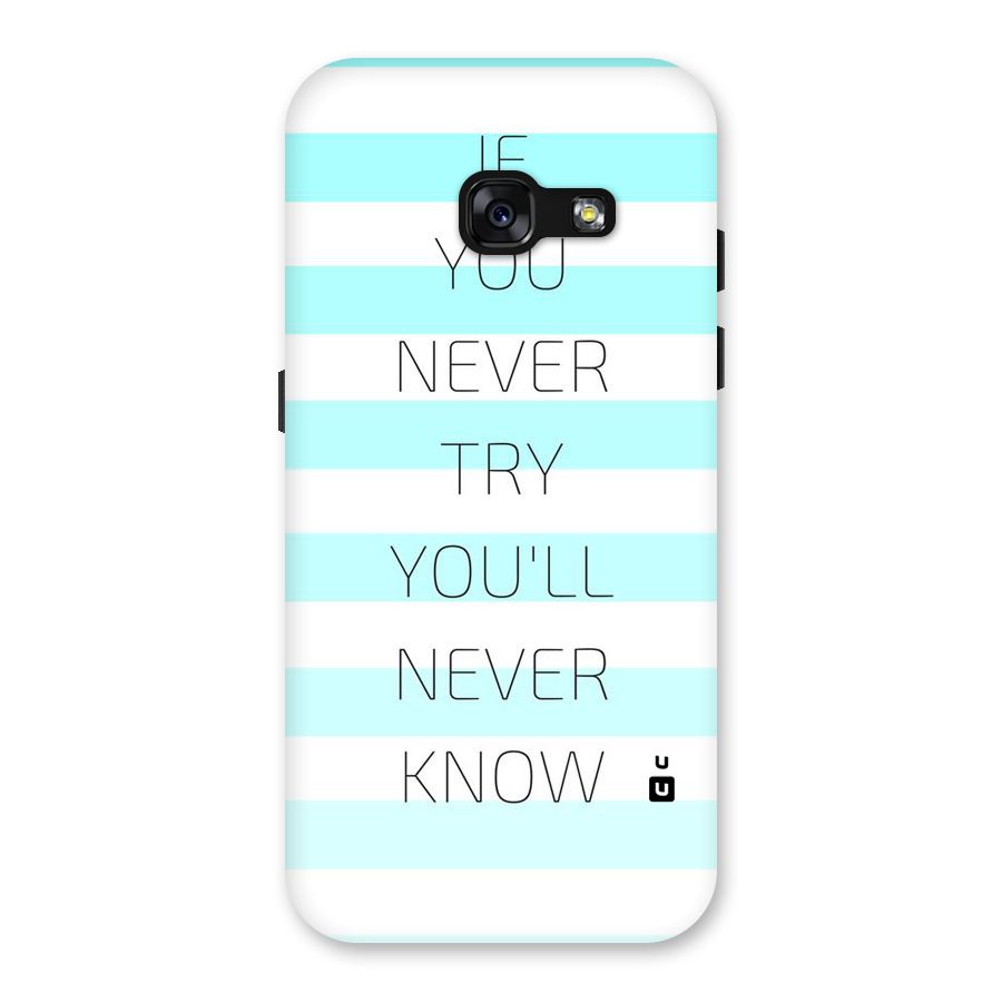 Try Know Back Case for Galaxy A3 (2017)