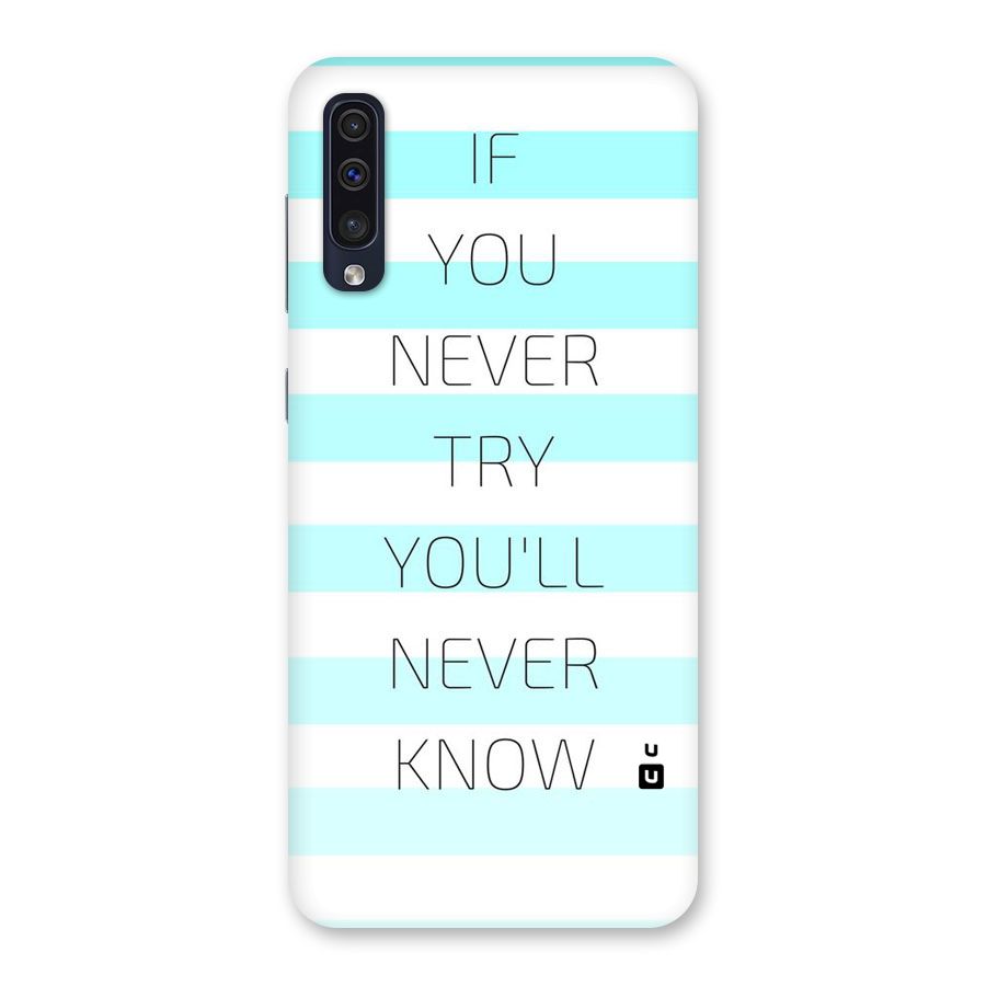 Try Know Back Case for Galaxy A50s