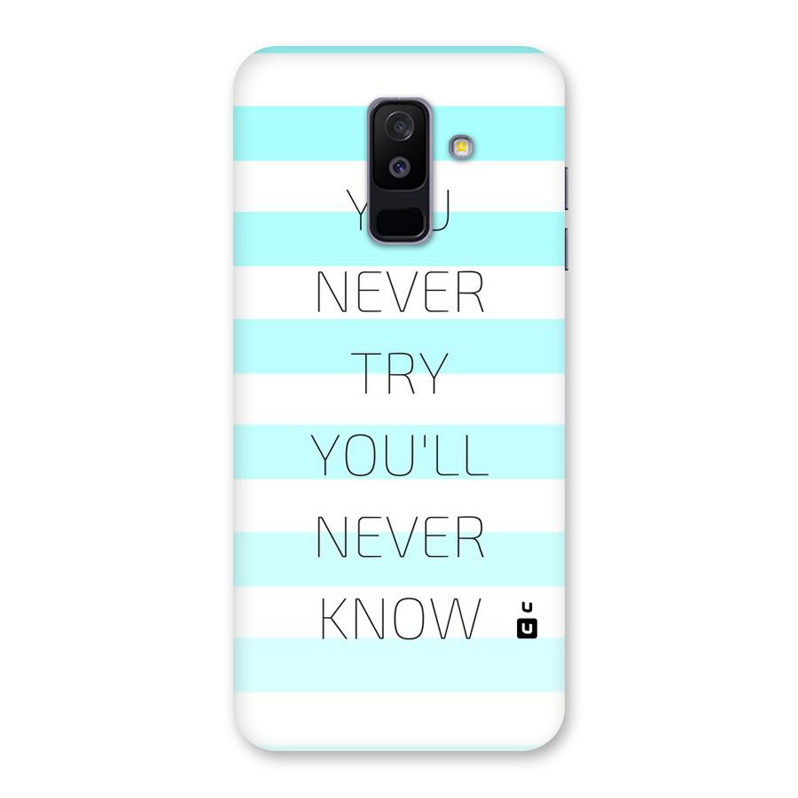 Try Know Back Case for Galaxy A6 Plus