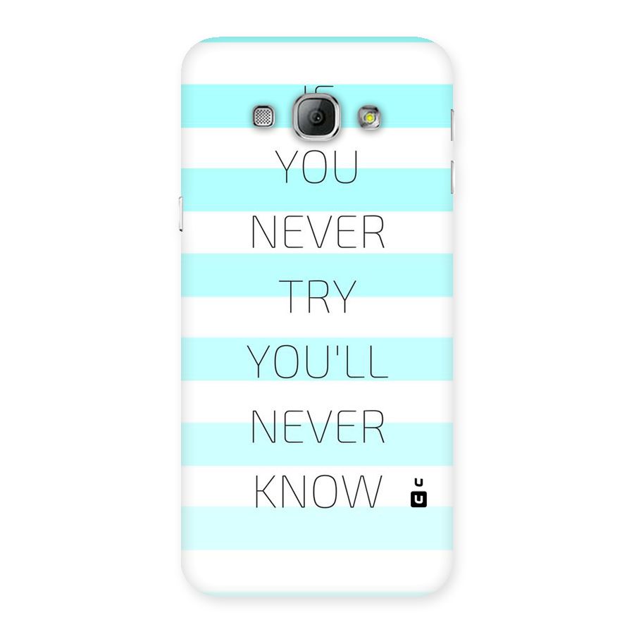 Try Know Back Case for Galaxy A8