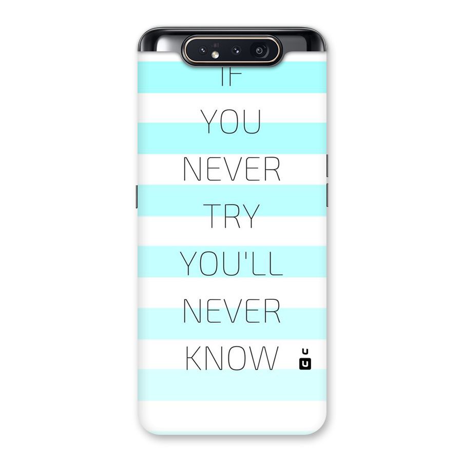 Try Know Back Case for Galaxy A80