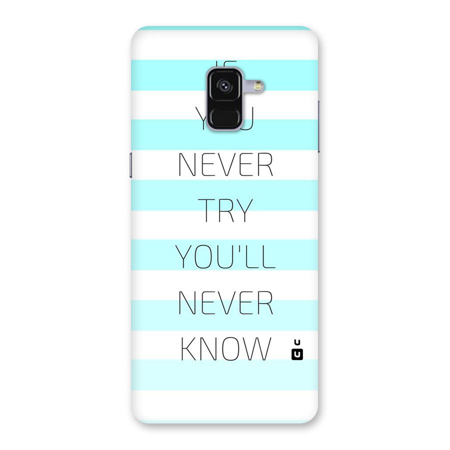 Try Know Back Case for Galaxy A8 Plus