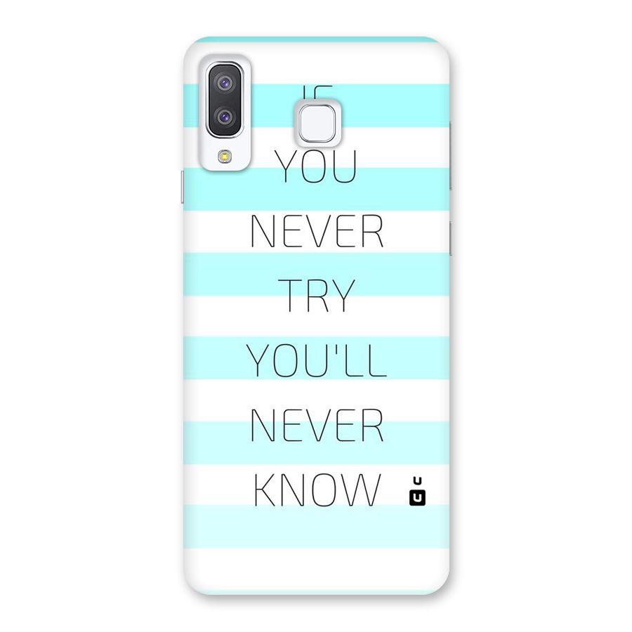 Try Know Back Case for Galaxy A8 Star