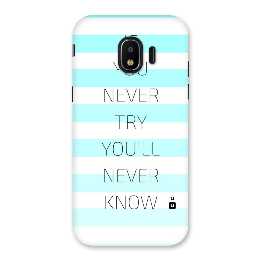 Try Know Back Case for Galaxy J2 Pro 2018