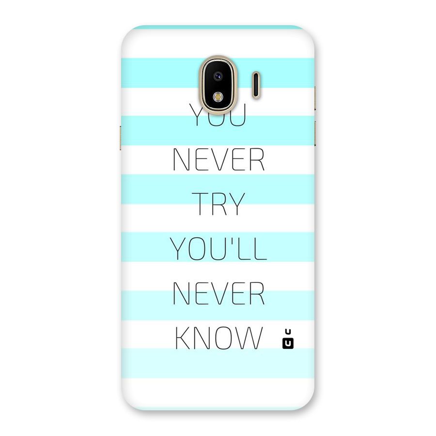 Try Know Back Case for Galaxy J4