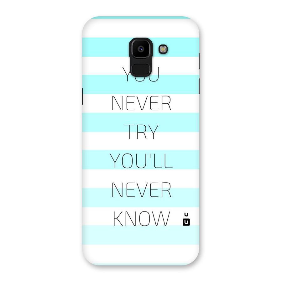 Try Know Back Case for Galaxy J6