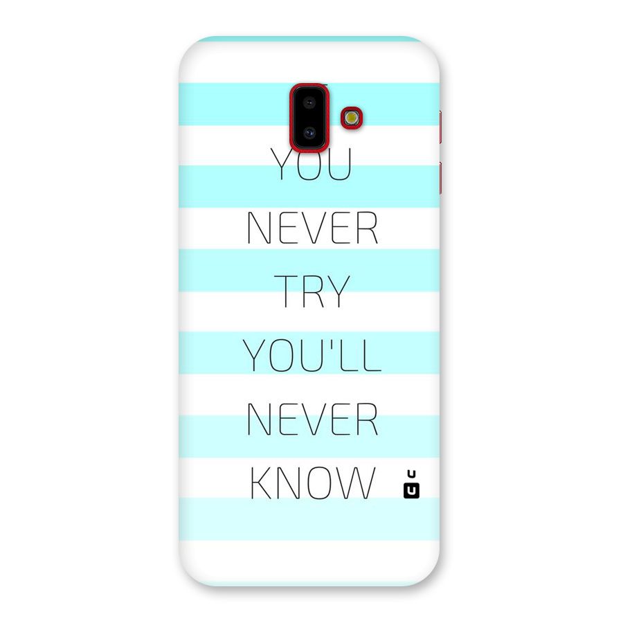 Try Know Back Case for Galaxy J6 Plus