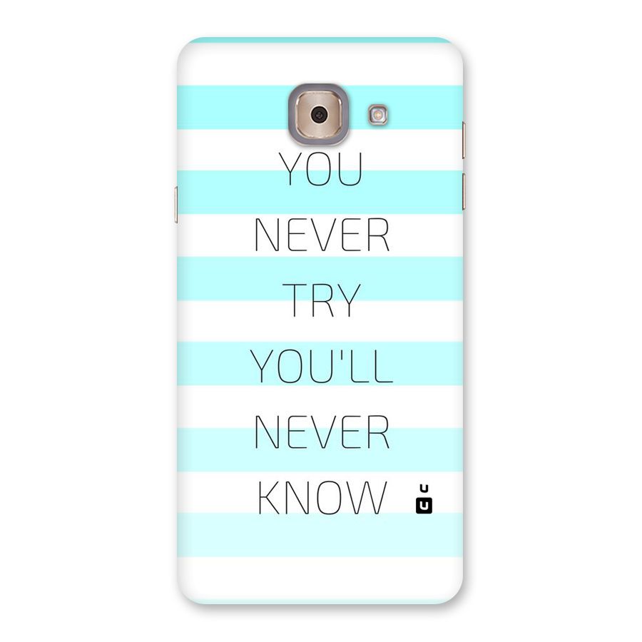 Try Know Back Case for Galaxy J7 Max