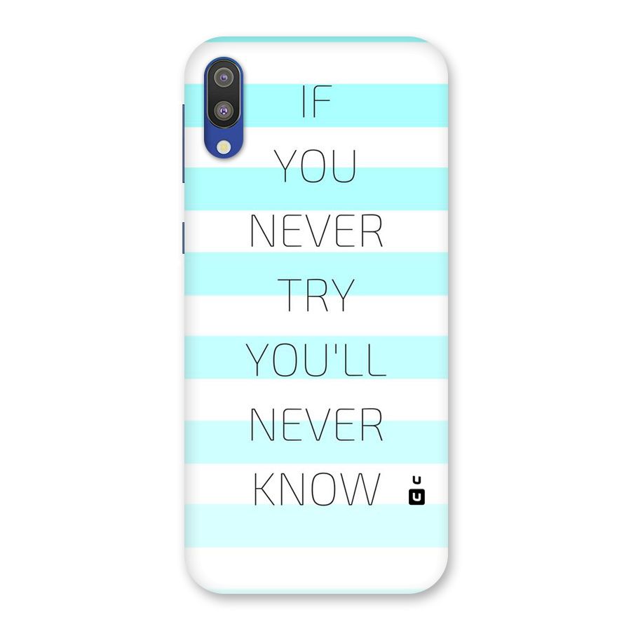 Try Know Back Case for Galaxy M10
