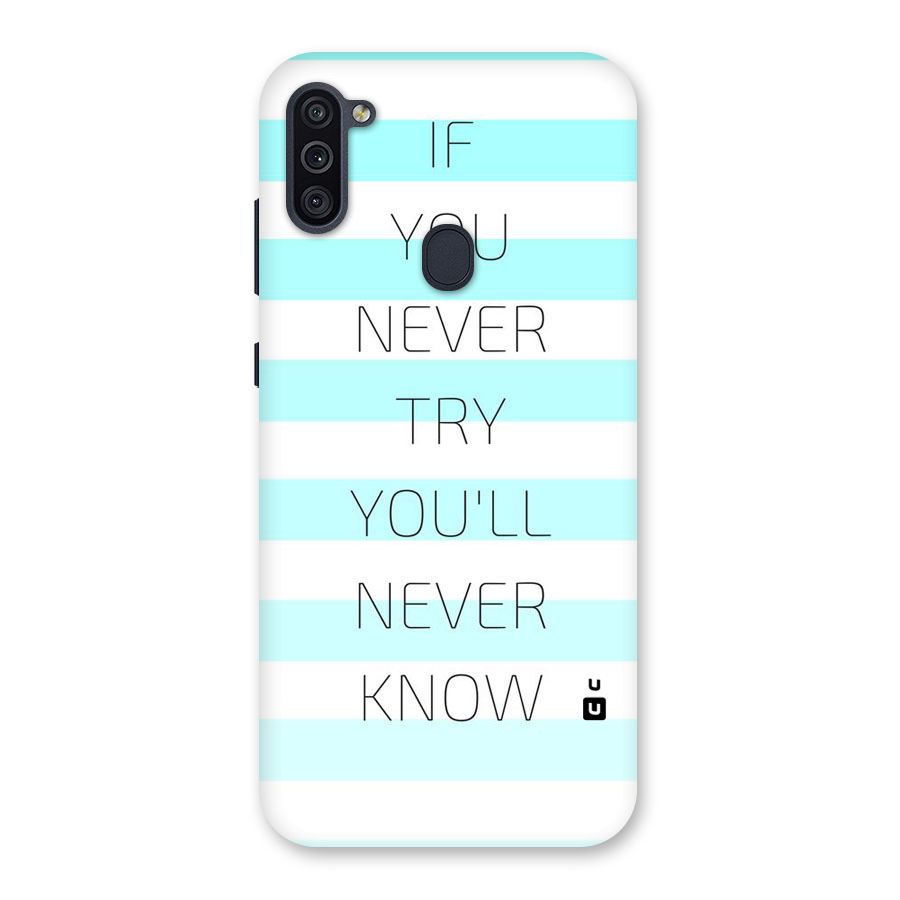 Try Know Back Case for Galaxy M11