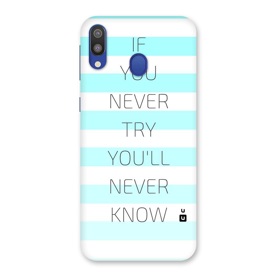 Try Know Back Case for Galaxy M20