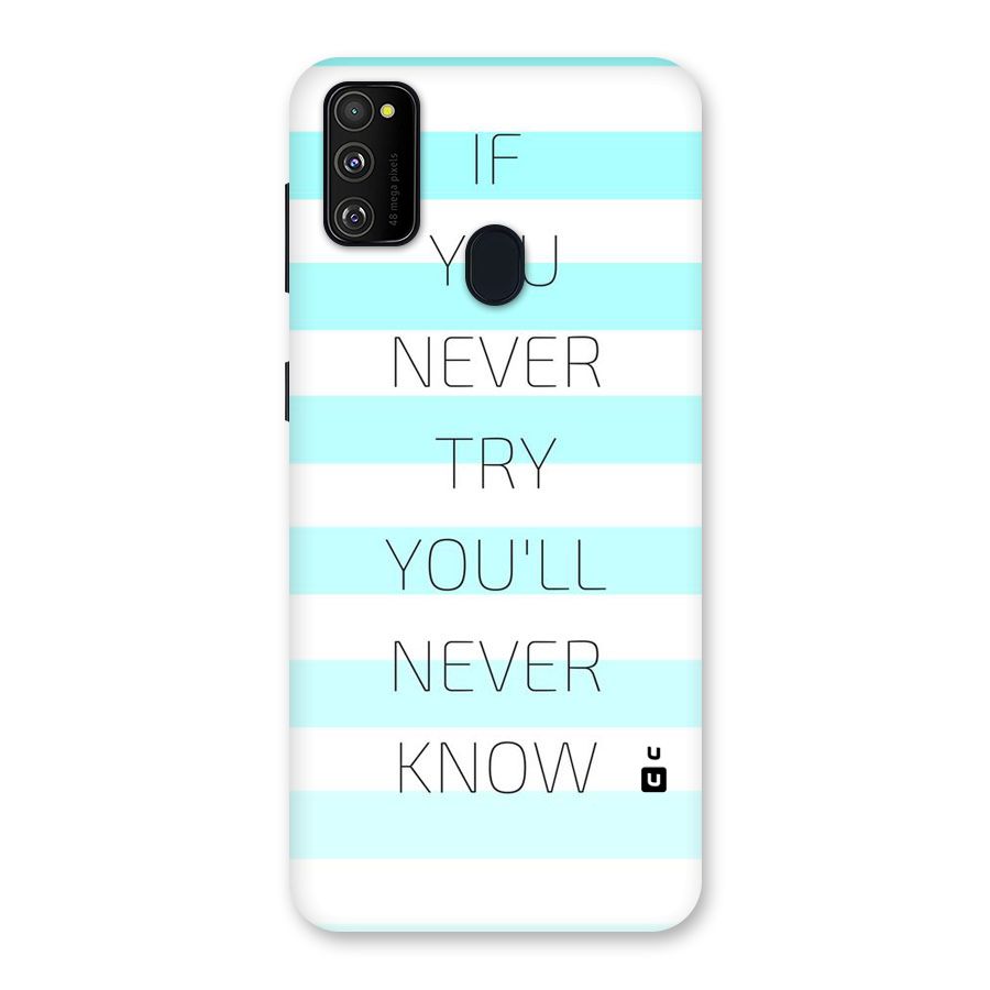 Try Know Back Case for Galaxy M30s