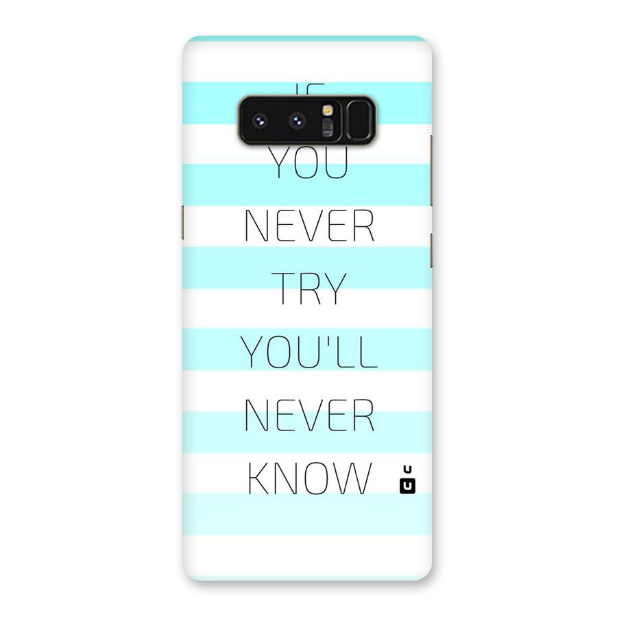 Try Know Back Case for Galaxy Note 8