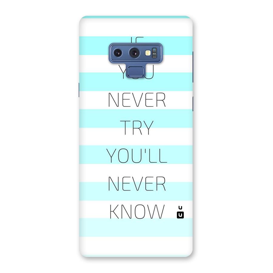 Try Know Back Case for Galaxy Note 9