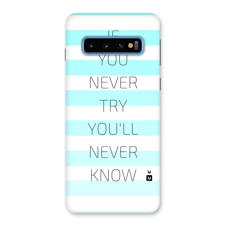 Try Know Back Case for Galaxy S10