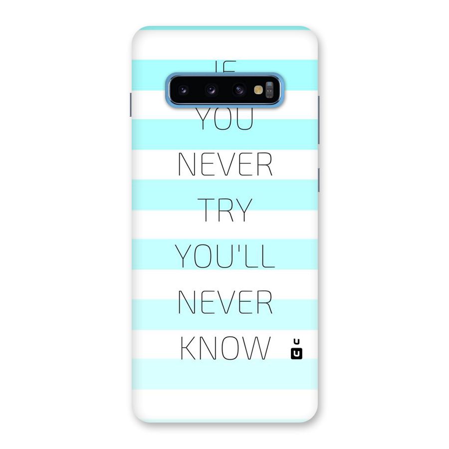 Try Know Back Case for Galaxy S10 Plus
