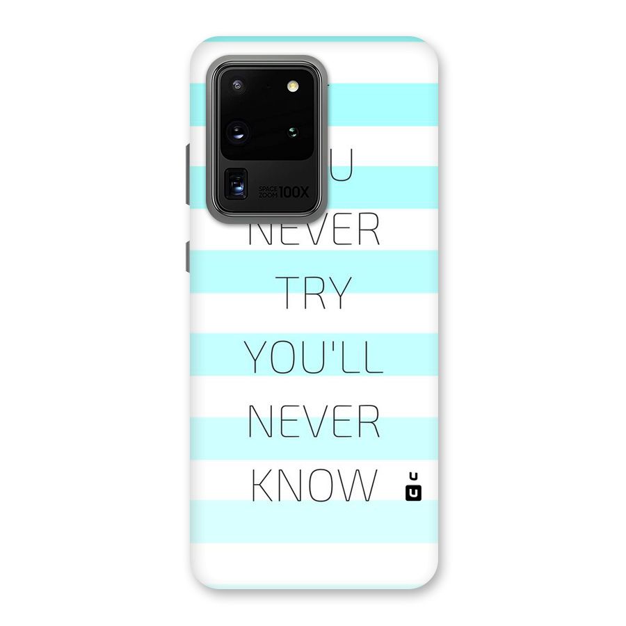 Try Know Back Case for Galaxy S20 Ultra