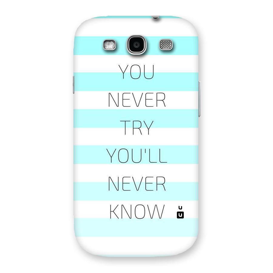 Try Know Back Case for Galaxy S3