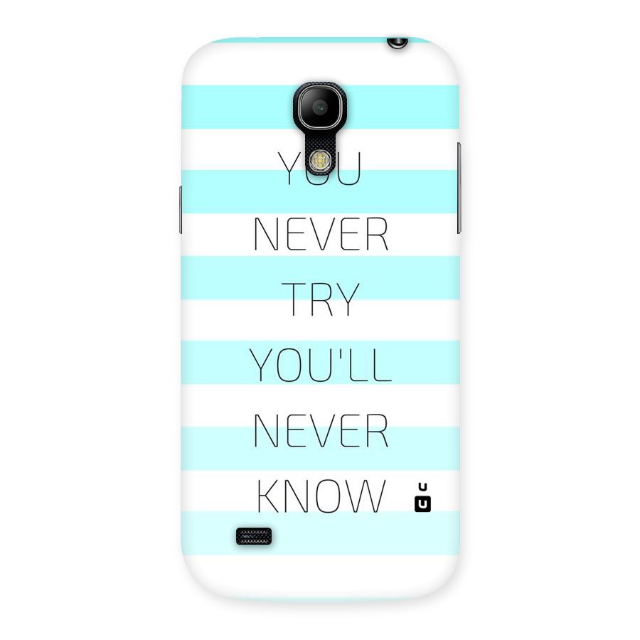 Try Know Back Case for Galaxy S4 Mini