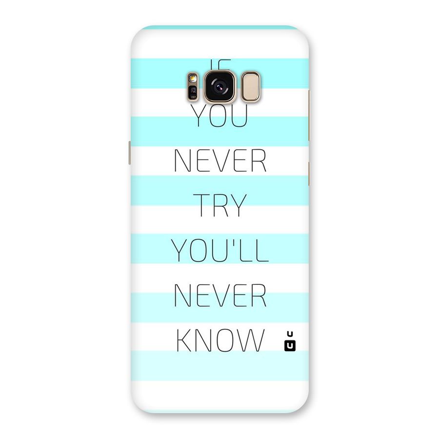 Try Know Back Case for Galaxy S8 Plus