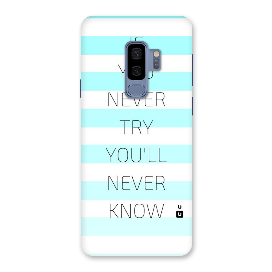 Try Know Back Case for Galaxy S9 Plus