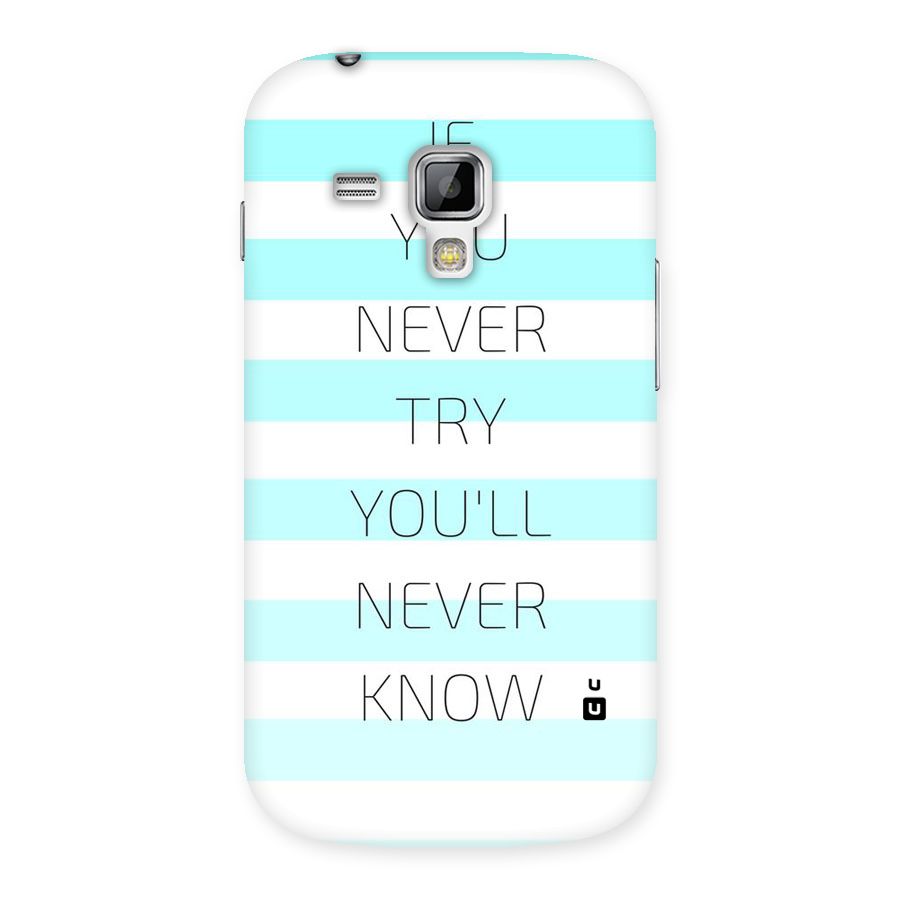 Try Know Back Case for Galaxy S Duos