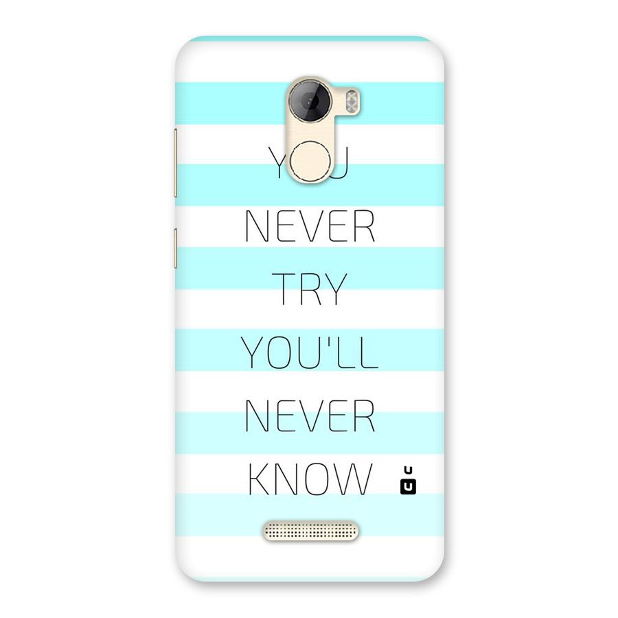 Try Know Back Case for Gionee A1 LIte