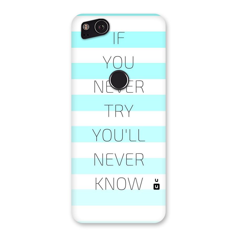 Try Know Back Case for Google Pixel 2