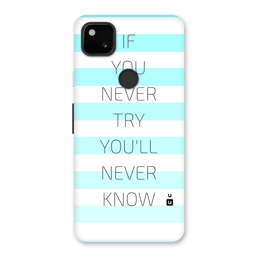 Try Know Back Case for Google Pixel 4a