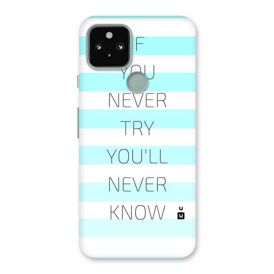 Try Know Back Case for Google Pixel 5