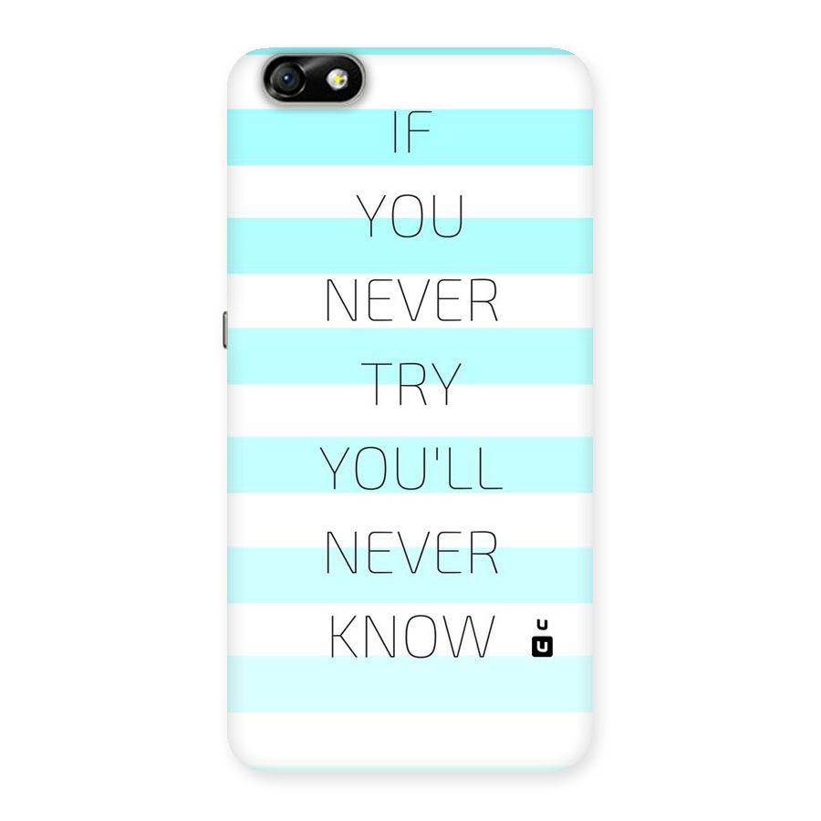 Try Know Back Case for Honor 4X