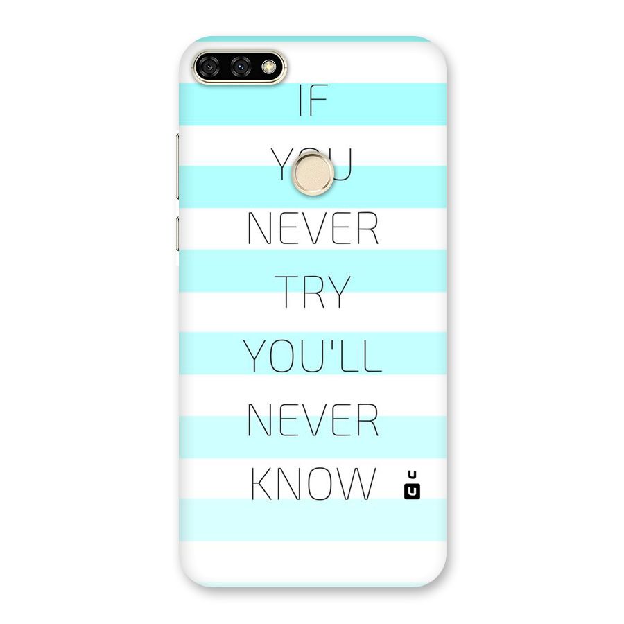 Try Know Back Case for Honor 7A